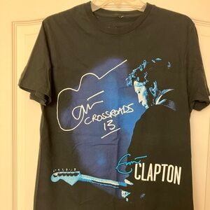 ERIC CLAPTON BLACK COTTON T SHIRT MENS LG